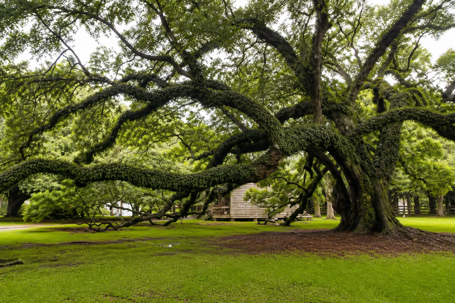 The grounds at Destrehan Plantation