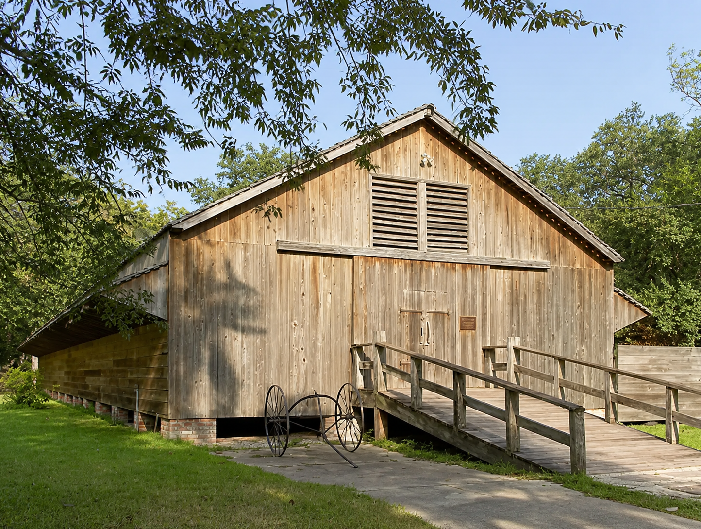 A historic building at Destrehan Plantation