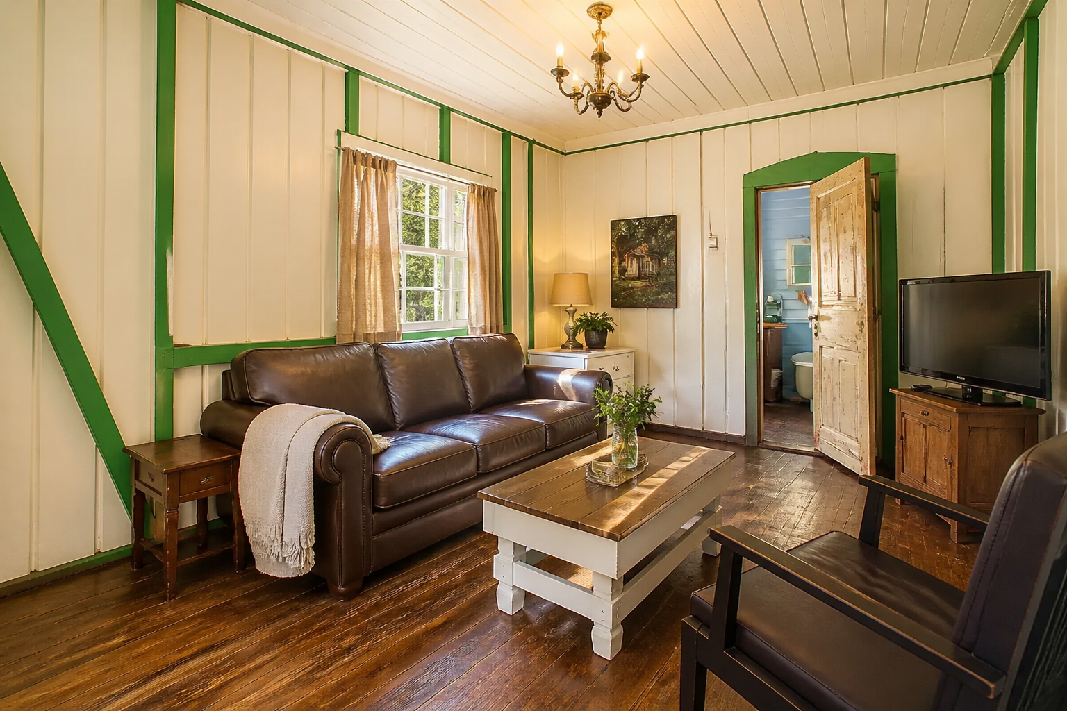 Interior of the Marguerite cottage