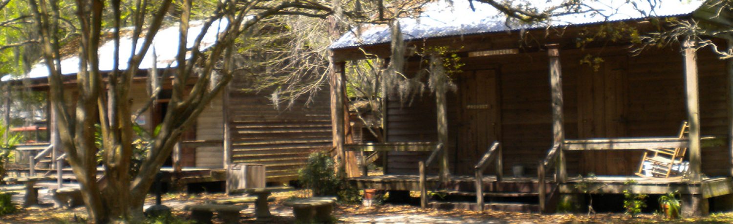 The former overseer's cabin that houses the Miller-Haydel Museum