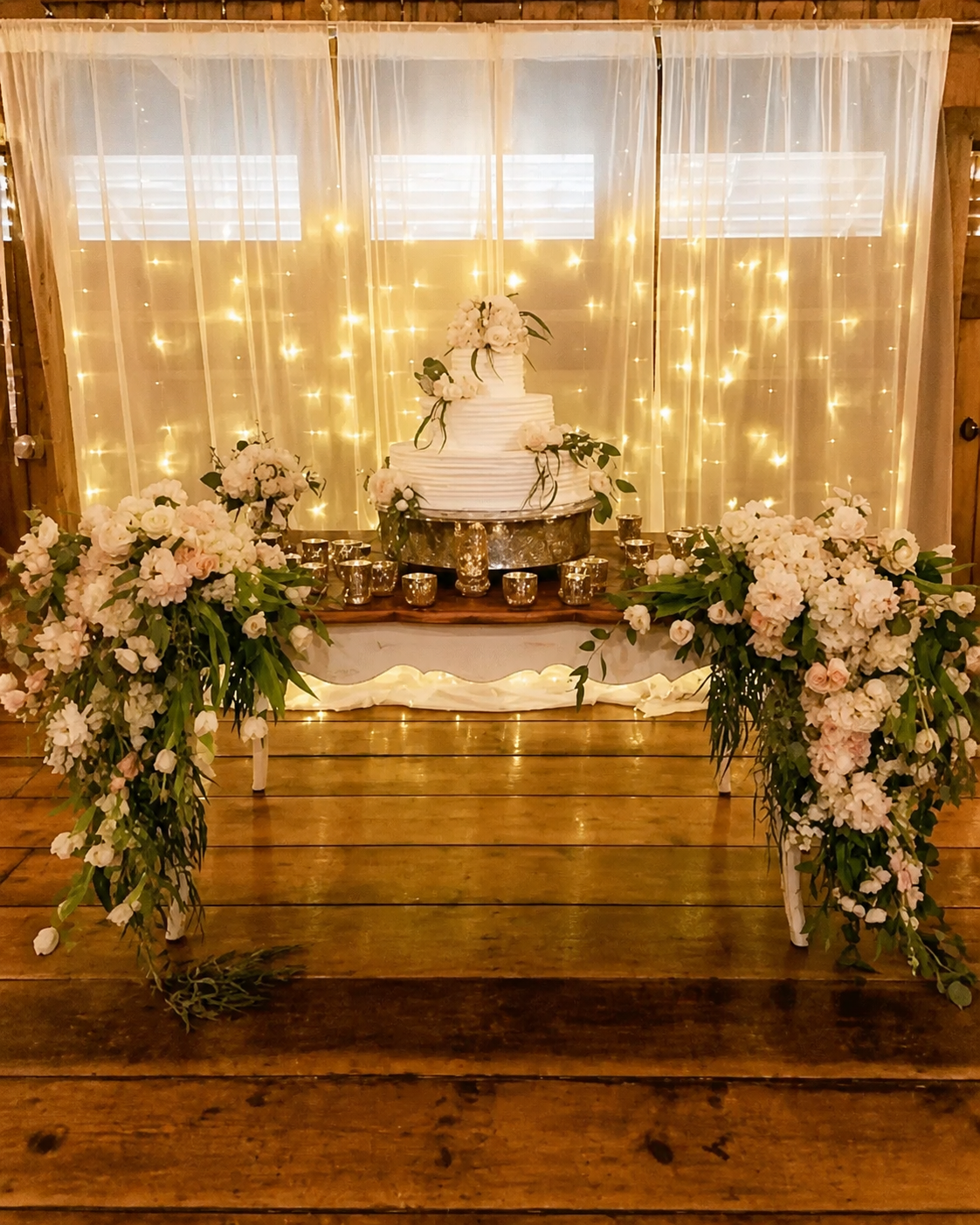 Cake table at Destrehan Plantation